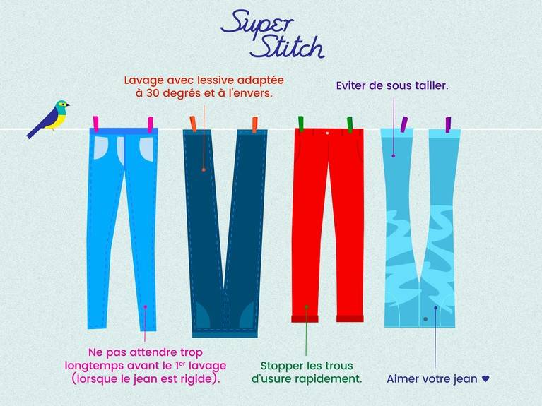 Les 5 conseils de Superstitch pour faire durer vos jeans
